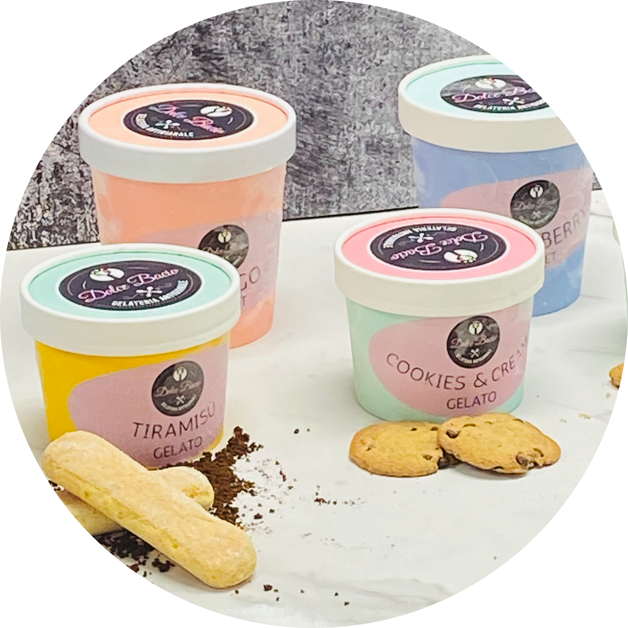 mix of gelato individual cups